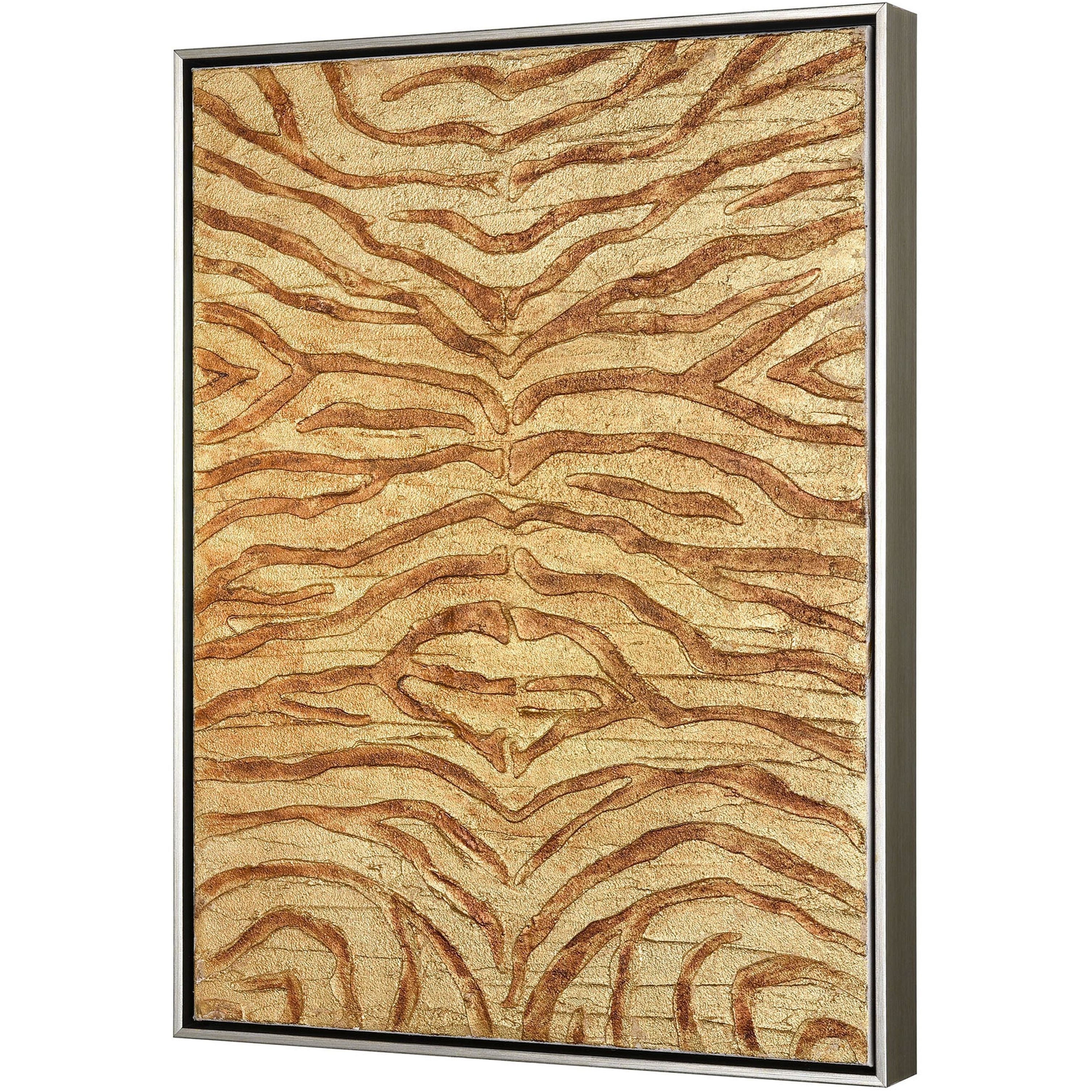 Prowess Gold with Bronze and Silver Framed Wall Art