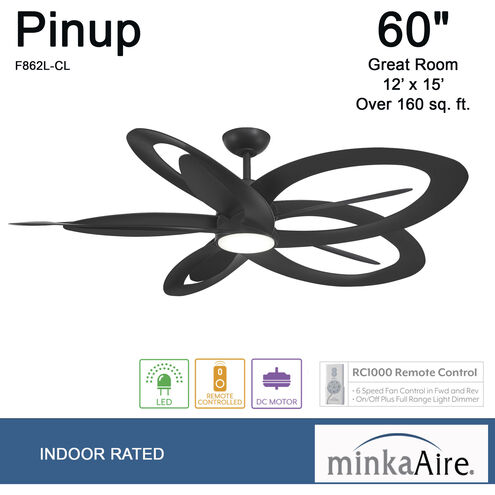 Pinup 60 inch Coal Ceiling Fan