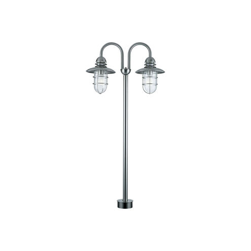 Lamppost 49 inch 60 watt Stainless Steel Floor Lamp Portable Light