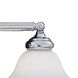 Opal Essence 4 Light 35.75 inch Chrome Bath Bar Wall Light