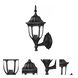 Suffolk 1 Light 15 inch Matte Black Exterior Wall Mount in Clear