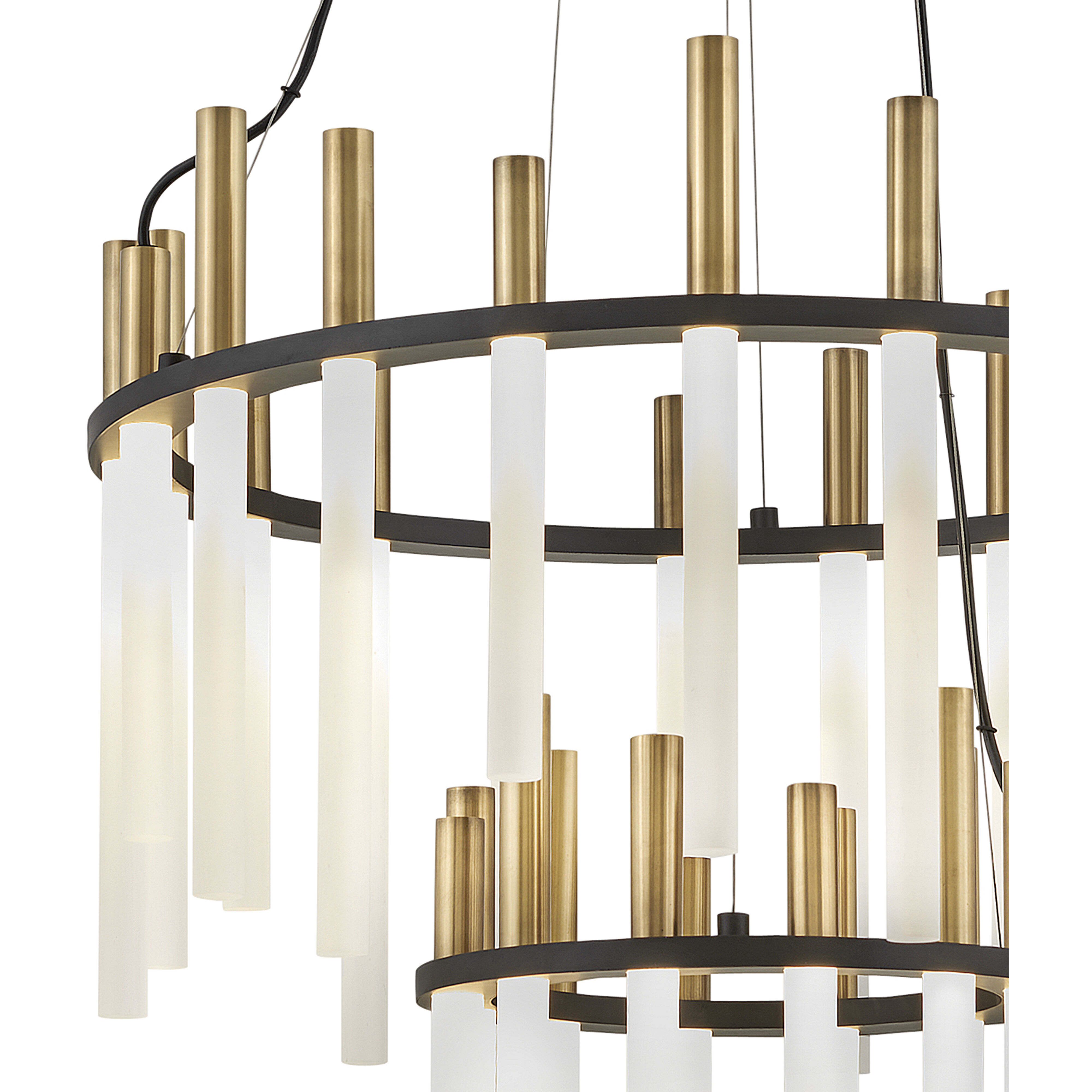 Echo LED 26 inch Black Chandelier Ceiling Light