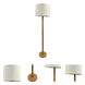Rupert 62 inch 100.00 watt Heritage Gold and Black Floor Lamp Portable Light
