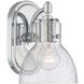ML 1 Light 14 inch Chrome Bath Light Wall Light