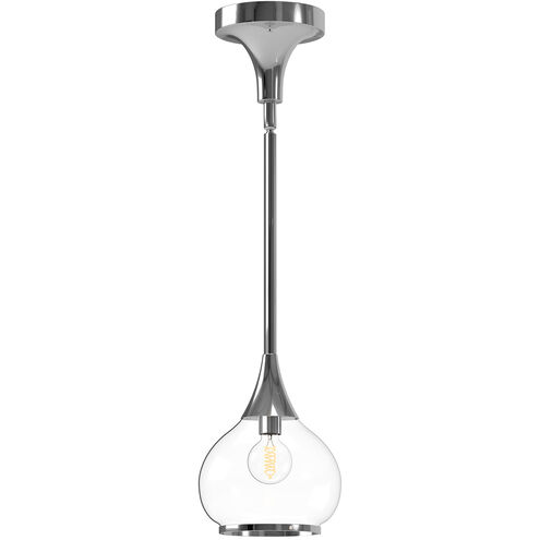 Alora Mood Hazel 1 Light 6.63 inch Chrome Pendant Ceiling Light in Clear