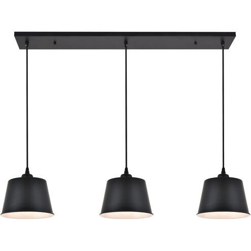 Dickinson 3 Light 8 inch Black Pendant Ceiling Light