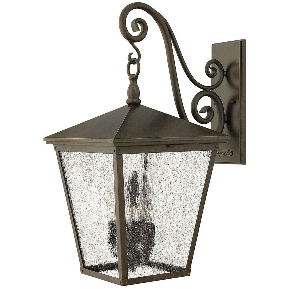 Heritage Trellis Outdoor Wall Mount Lantern in Regency Bronze, Non-LED, Extra Large