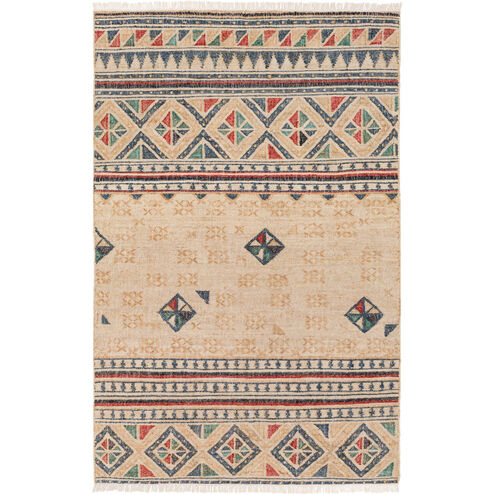Lenora 120 X 96 inch Neutral and Brown Area Rug, Jute