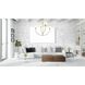 Nyomi 4 Light 42 inch Satin Gold Chandelier Ceiling Light