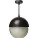 Metro 1 Light 12 inch Oil Rubbed Bronze Pendant Ceiling Light