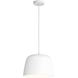 Taiko 1 Light 11.81 inch Matte White Interior Pendant Light Ceiling Light