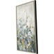Rustic Garden Blue and Green and Orange and White Canvas