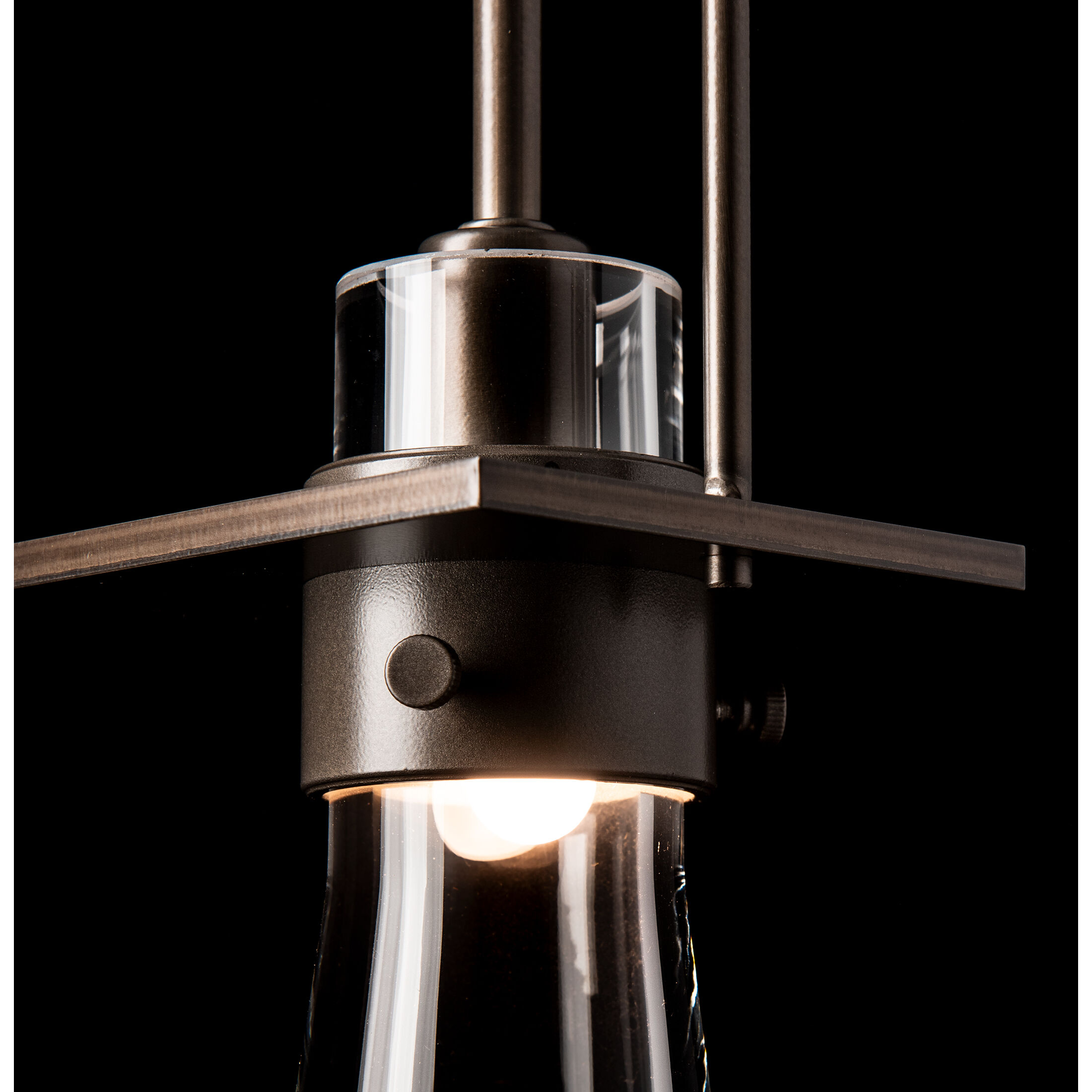 Erlenmeyer 1 Light 4 inch Dark Smoke Mini Pendant Ceiling Light