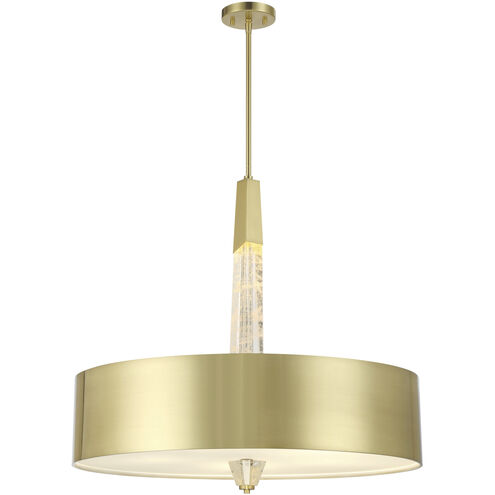 Drifting Droplets LED Vintage Brass Pendant Ceiling Light