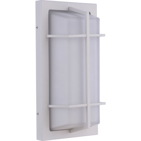 Bulkhead 2 Light 14 inch Textured White Outdoor Wall/Ceiling Mount, Large