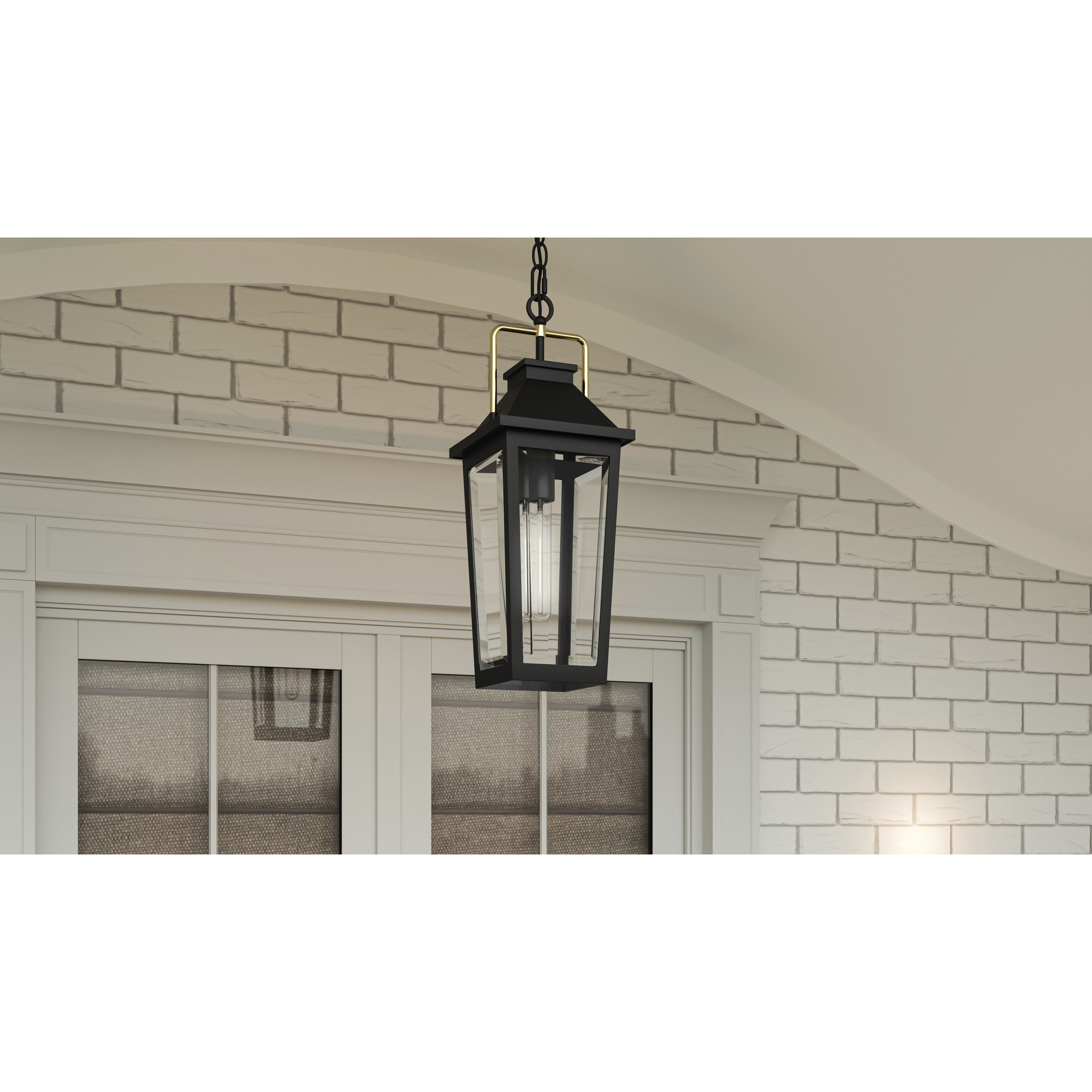 Buckley 1 Light 8 inch Matte Black Outdoor Hanging Lantern