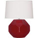 Franklin 23.5 inch 150 watt Oxblood Table Lamp Portable Light