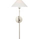 J. Randall Powers Hackney LED 10.75 inch Polished Nickel Tail Sconce Wall Light