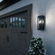 Lundon 3 Light 17.5 inch Black Outdoor Wall Light