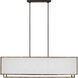 Thom Filicia Brockway 6 Light 57 inch Weathered Oak Wood Linear Chandelier Ceiling Light