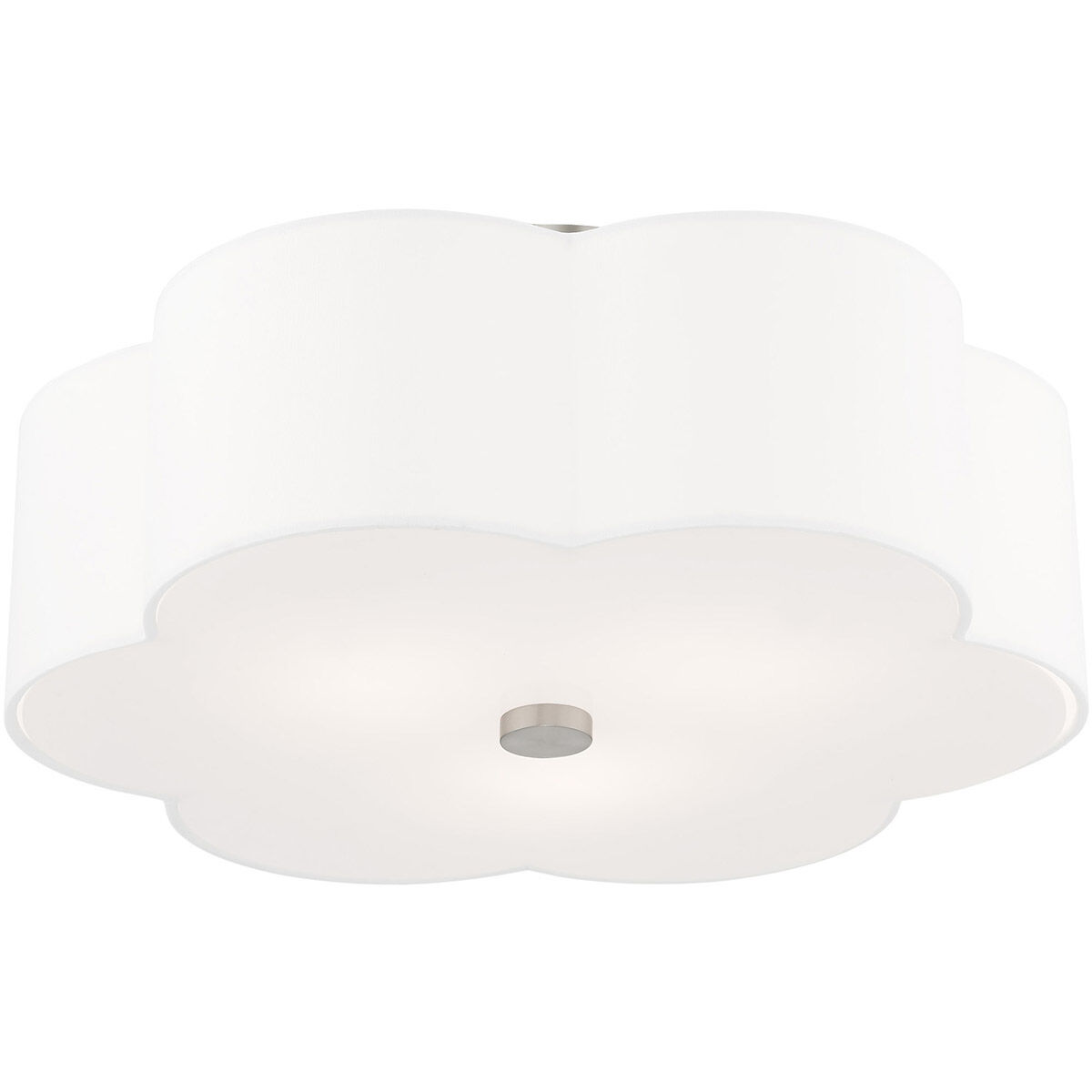 Chelsea 3 Light 18 inch Brushed Nickel Semi-Flush Mount Ceiling Light