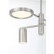 Swivel LED 19.75 inch Brushed Nickel Chandelier Ceiling Light
