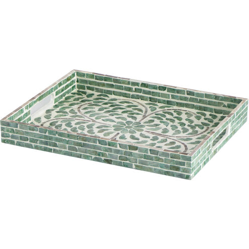 Anita Green Tray, Rectangular