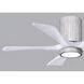 Atlas Irene-5HLK 42 inch Barnwood Tone with Matte White Blades Ceiling Fan in Barn Wood, Flush Mounted