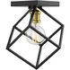Vertical 1 Light 10 inch Bronze and Olde Brass Flush Mount Ceiling Light