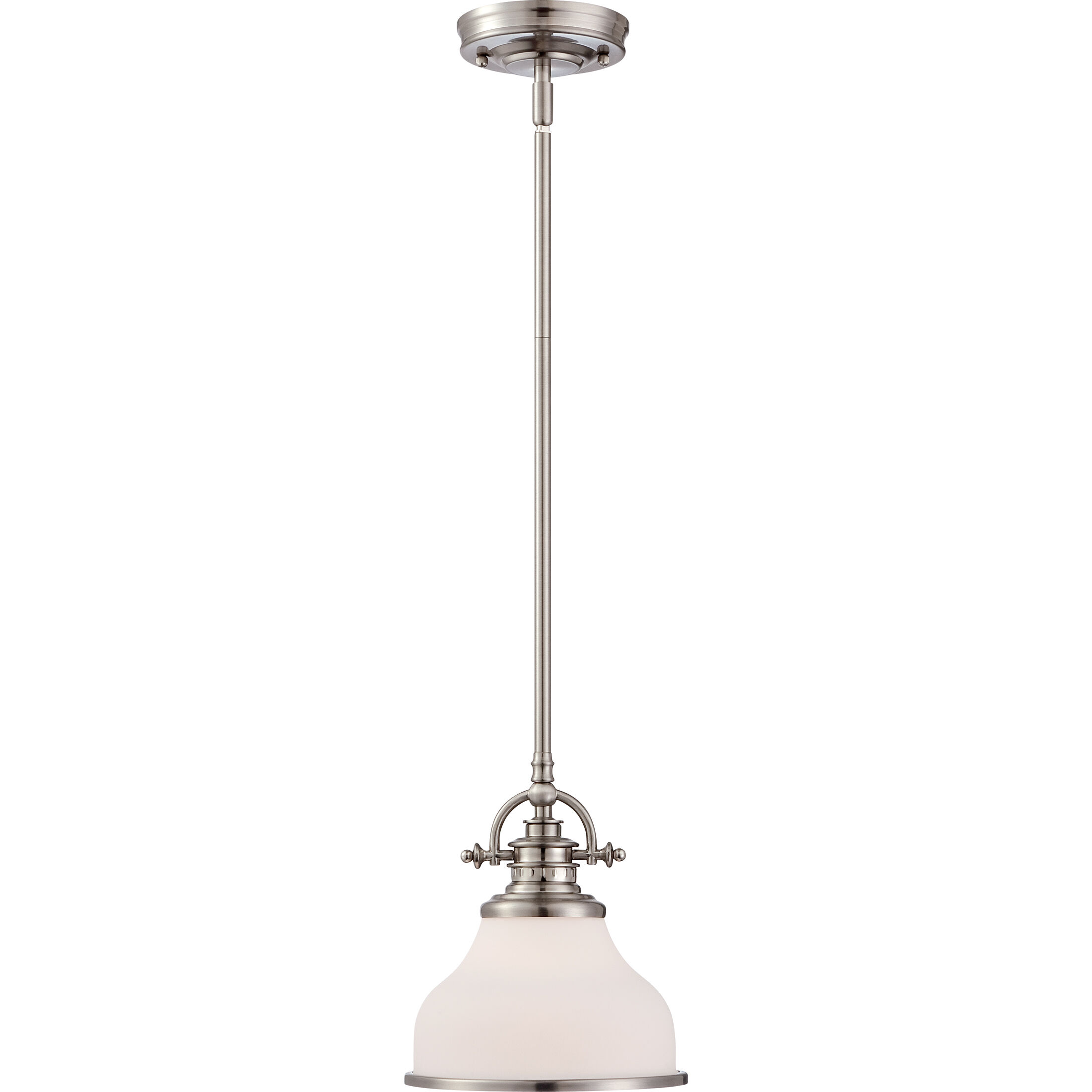 Grant 1 Light 8 inch Brushed Nickel Mini Pendant Ceiling Light