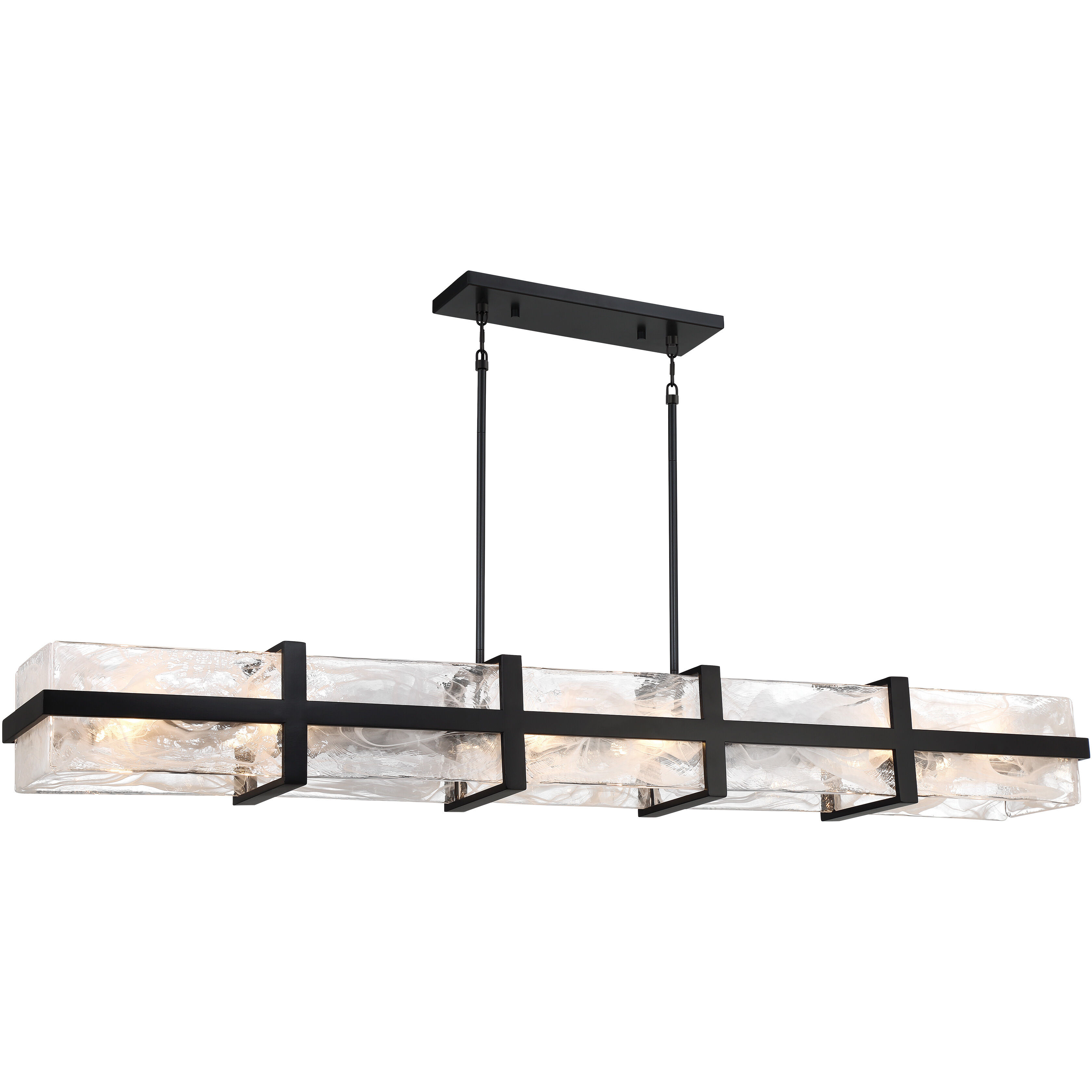 Cloud Break 12 Light 59.75 inch Coal Island Light Ceiling Light