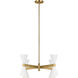 AERIN Albertine 8 Light 48 inch Matte White Chandelier Ceiling Light