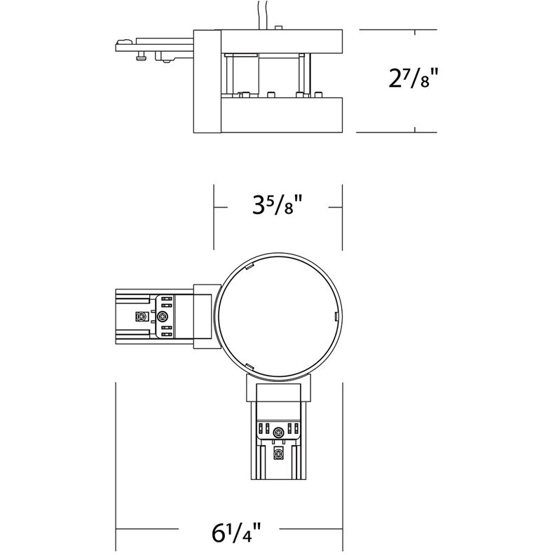 Ventrix White Track Component Ceiling Light