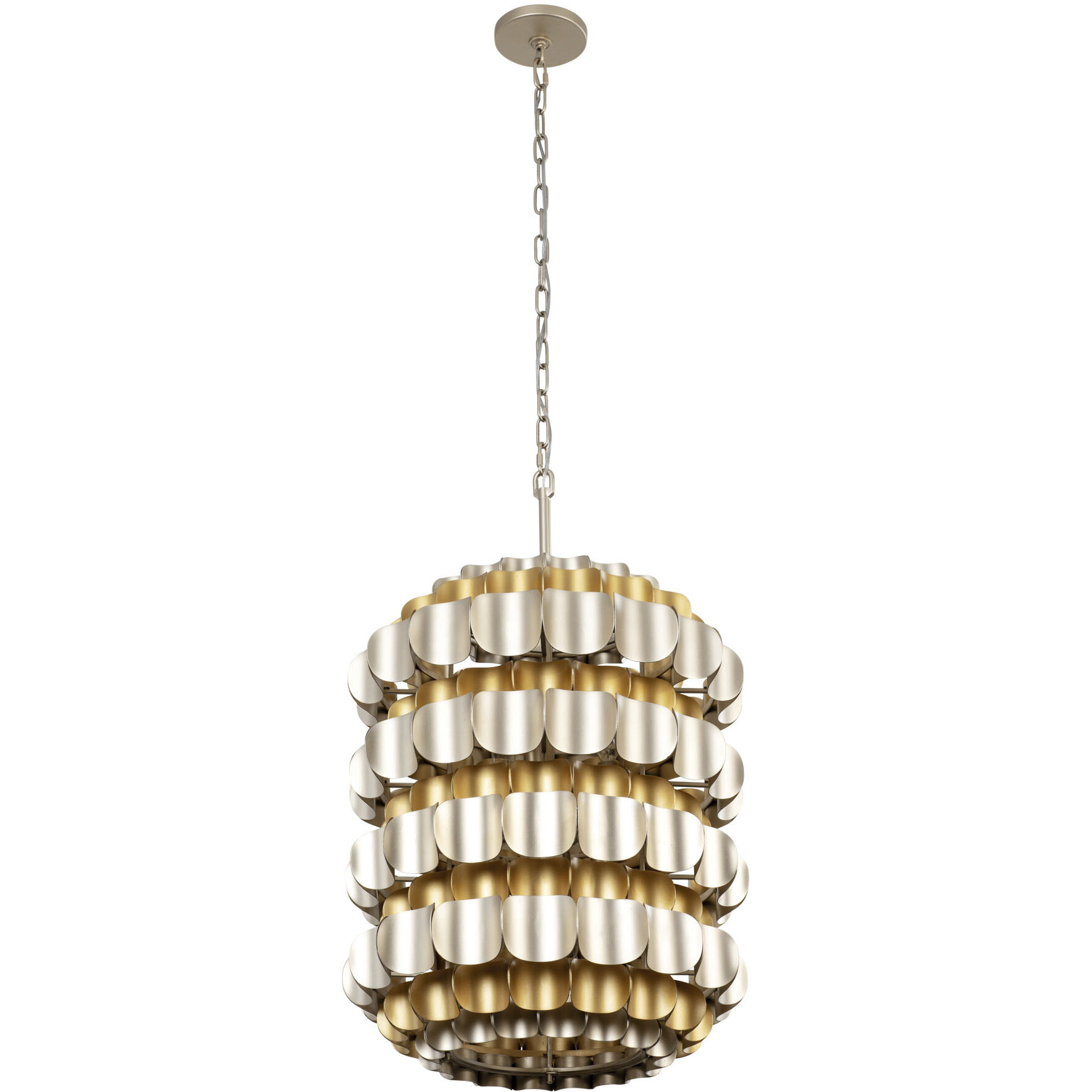 Swoon 6 Light 20 inch Antique Gold/Gold Dust Foyer Pendant Ceiling Light, Smithsonian Collaboration