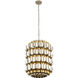 Swoon 6 Light 20 inch Antique Gold/Gold Dust Foyer Pendant Ceiling Light, Smithsonian Collaboration