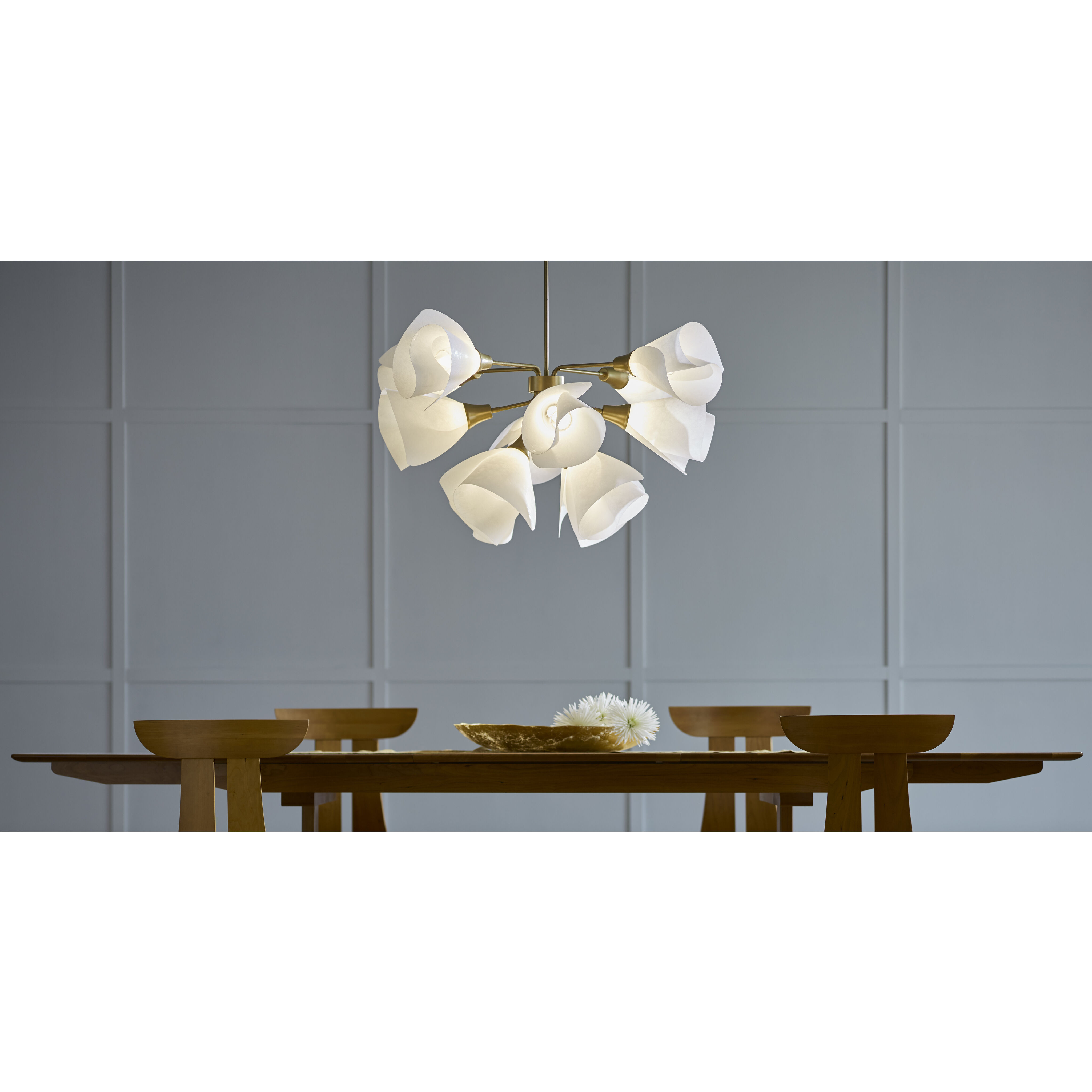 Mobius 12 Light 38.1 inch Modern Brass Pendant Ceiling Light