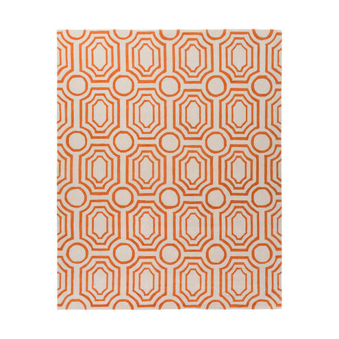 Hudson Park 120 X 96 inch Orange and Neutral Area Rug, Polyester