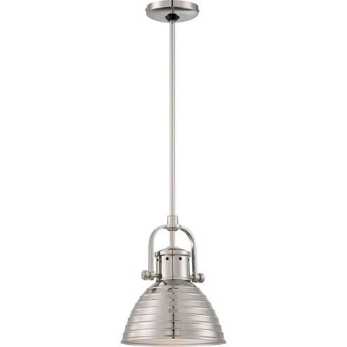 ML 1 Light 9 inch Polished Nickel Mini Pendant Ceiling Light