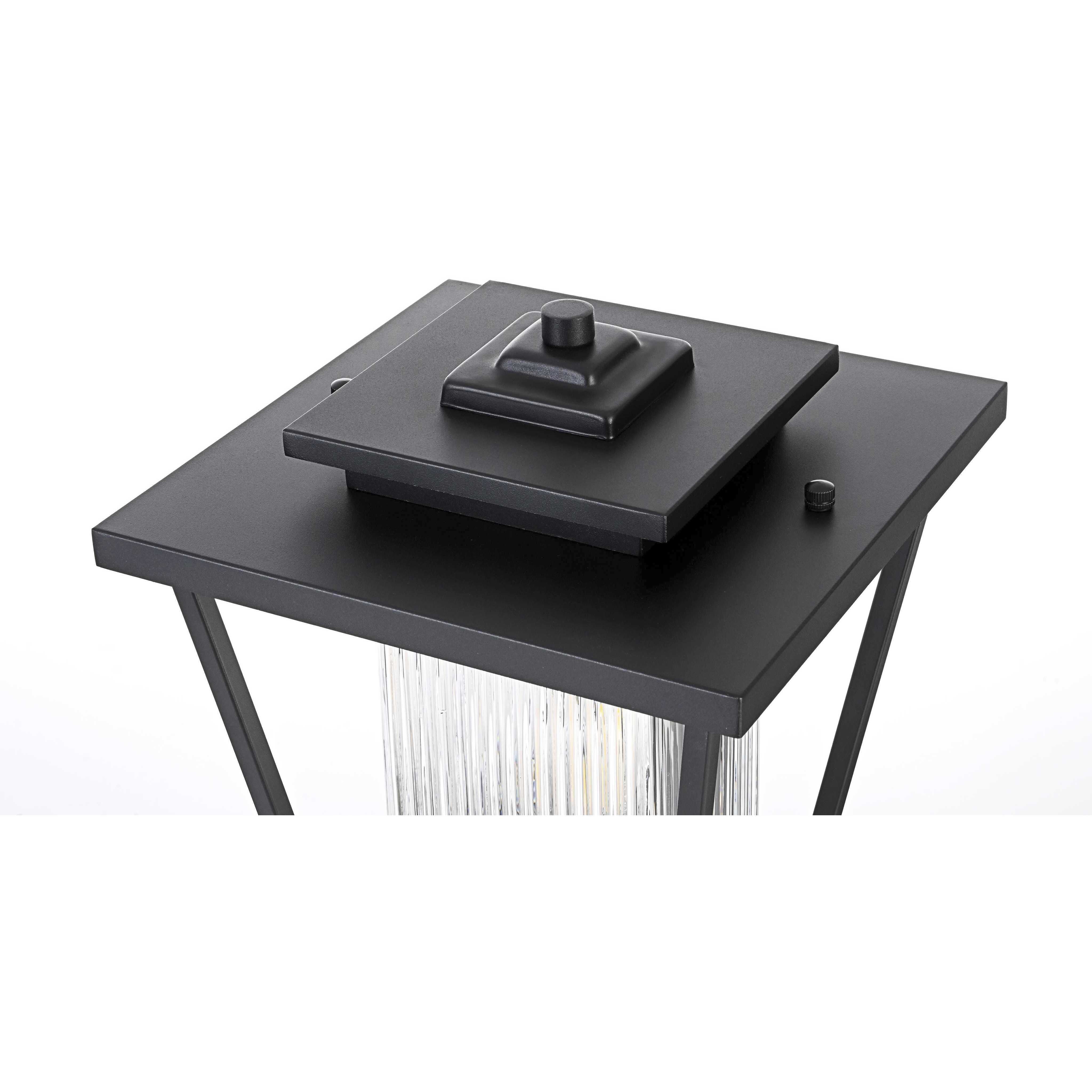 York 1 Light 17.5 inch Black Outdoor Post Light