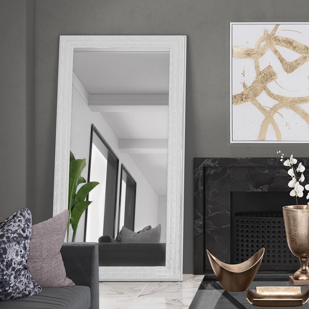 Countess 96 X 48 inch White Mirror