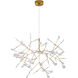 Canada LED 38.6 inch Gold Chandelier Ceiling Light