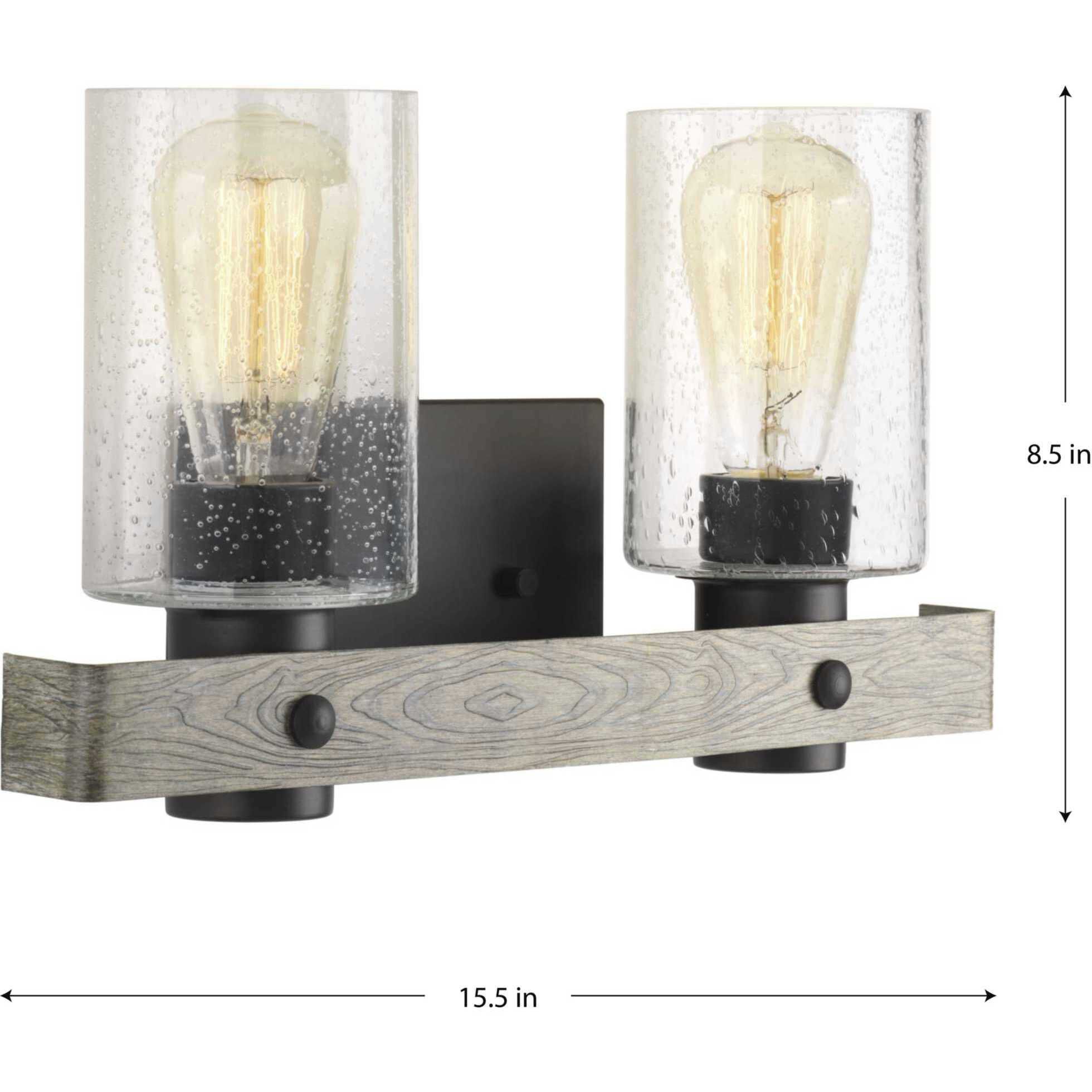 Gulliver 2 Light 16 inch Graphite Bath Vanity Wall Light