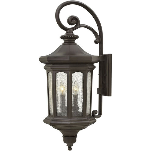 Estate Series Raley Outdoor Wall Mount Lantern in Oil Rubbed Bronze, Non-LED, Large