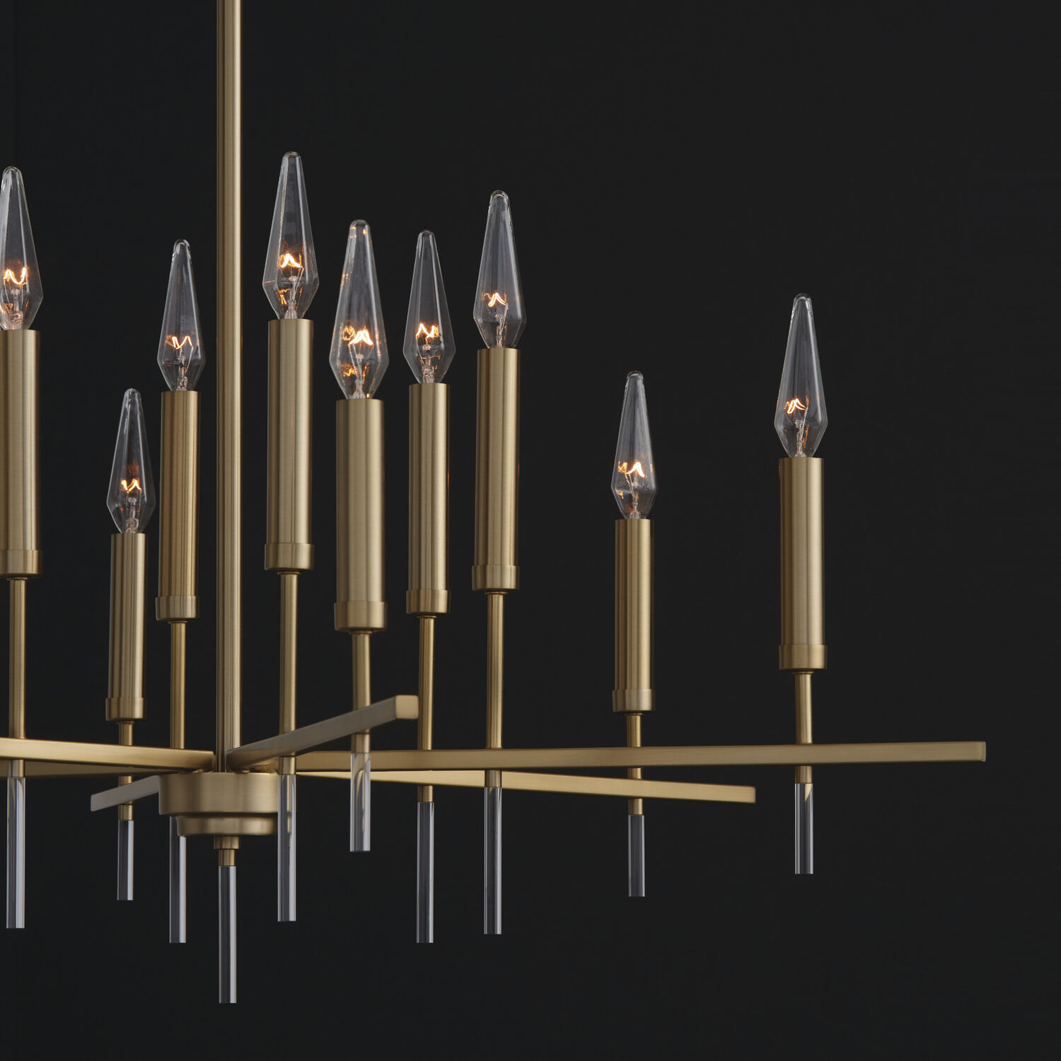 Elora 12 Light 35 inch Matte Brass Chandelier Ceiling Light