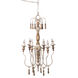 Southern Living French Country 19 inch Natural Chandelier Ceiling Light