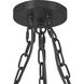 Alora Mood Farrah 3 Light 11.88 inch Matte Black Pendant Ceiling Light in Amber Ribbed Glass