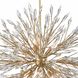 Crystal Fusion 12 Light 42 inch Peruvian Gold Chandelier Ceiling Light