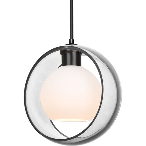 Mana 1 Light Black Cord Pendant Ceiling Light