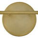 Percy LED 14.75 inch Lacquered Brass Bath Light Wall Light