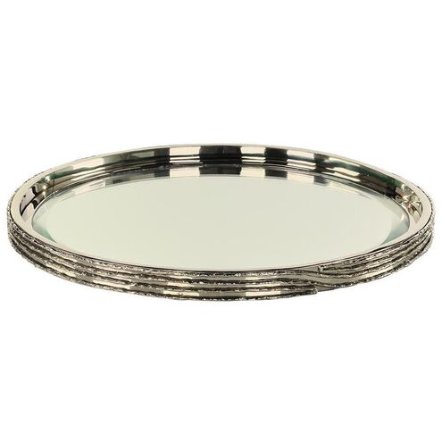 Ringed Nickel Tray, Small